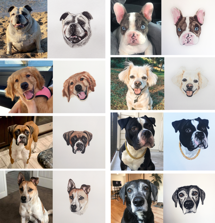 Custom Watercolor Pet Portrait