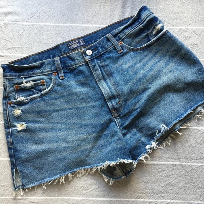 Hand Painted Haunted Mansion Jean Shorts - Image 5